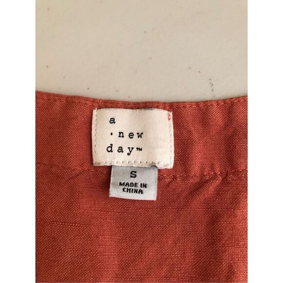 a new day women linen blend jumpsuit size small - Picture 9 of 13